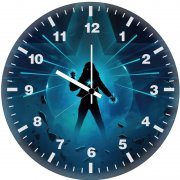 america chavez artwork pn wall clock