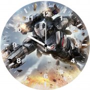 war machine artnew hl wall clock