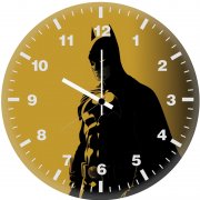 batman in yellow dg wall clock