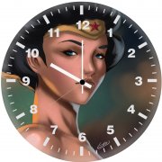 5k wonderwoman vi wall clock