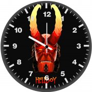 hellboy minimalism e8 wall clock