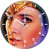 wonder woman portrait closeup tu wall clock