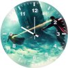 batman and superman pursuit va wall clock