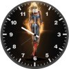captain marvel walking vn wall clock