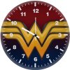 wonder woman 3d logo u0 wall clock
