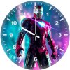 iron man neon art hg wall clock