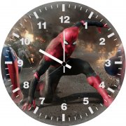 landing of spidermans oc wall clock