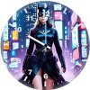 batgirl in tokyo lb wall clock