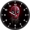 spider man mask minimalism hv wall clock