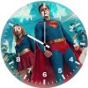 superman x supergirl city guardians we wall clock