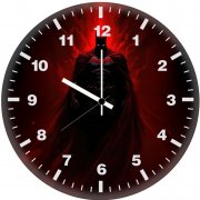batman cape in the abyss om wall clock