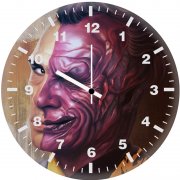 two face supervillain ji wall clock