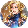 captain america girl ms wall clock