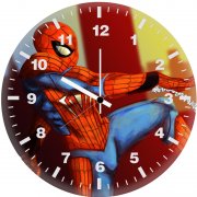 art spiderman rk wall clock