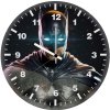 batman glowing eyes darkness u0 wall clock