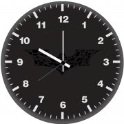 batman logo artwork rz wall clock