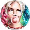 harley quinn arts 5m wall clock