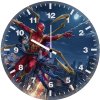 scarlet spider web swinging through the sky cr wall clock