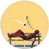 deadpool sleeping on road side waiting chair wt wall clock