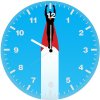 superman fly art 3p wall clock