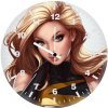 captain marvel fantasy art 75 wall clock