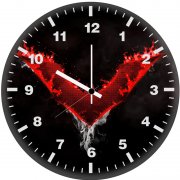 batman beyond logo dark 5z wall clock