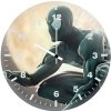 black spider man suit 8t wall clock