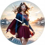 a new twist supergirl nw wall clock