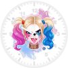 harley quinn cutie vt wall clock