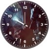 superman and batman low poly qk wall clock