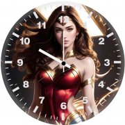 amazonian defender the iconic wonder woman 9s wall clock
