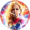 kid captain marvel fv wall clock