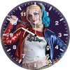 harley quinn fan art qs wall clock