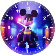 bat mickey vf wall clock