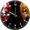 deathstroke vs red hood 9f wall clock