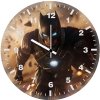 batman hero among of wall clock