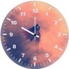 superman artwork flying t4 wall clock