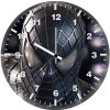 spider man black symbiote suit closeup dy wall clock