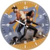 x 23 and wolverine family of steel dp wall clock