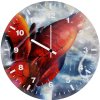 spiderman coming closeup 4b wall clock