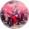 harley quinn on ducati cosplay 8m wall clock