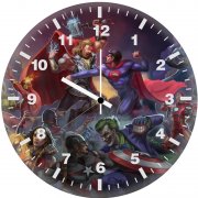 marvel x dc universe yo wall clock