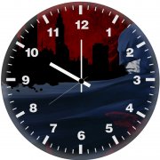 batman gotham artwork ar wall clock