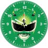 green power ranger minimal 77 wall clock