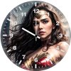 wonder woman in metropolis city 8a wall clock