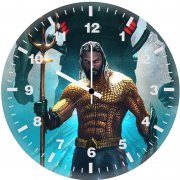 aquaman poster illustration mo wall clock