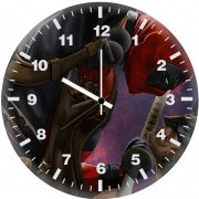 deadpool vs wolverine art o6 wall clock