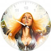 black widow artwork wq wall clock