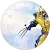 wolverine 3d cgi artwork 2h wall clock