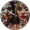 the reversed joker and harley quinn embrace fr wall clock